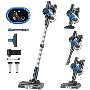SUXIANGVAC Cordless Vacuum Cleaner, 28Kpa 8 in 1 Lightweight Stick Vacuum, Anti-Tangle Vacuum, 40mins Runtime Rechargeable Vacuums for Home, Hardwood Floor, Carpet, Pet Hair, Blue