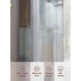 thumbnail image 6 of Blue Grey Art Sheer Curtains 96 Inch Length 2 Panels Set, Vintage Painting Abstract Retro Art Voile Window Treatment Semi Sheer Long Curtains Drapes for Bedroom/Living Room/Kitchen 52"x96"x2, 6 of 7