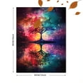 thumbnail image 3 of Cosmic Galaxy Tree Canvas Wall Art，Suitable for Living Room， Bedroom， Office， Yoga Studio， and Meditation Room Decoration., 3 of 8
