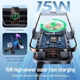 thumbnail image 6 of 2026 New Cool Car Wireless Fast Charging Holder, Smart 2-in-1 Car Rotating Mobile Phone, Charge Faster, Wireless Charging Rotating Car Mount,15w Universal,360° Rotation (Black), 6 of 7