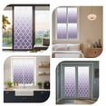 thumbnail image 6 of Lavender Purple Window Privacy Film Moroccan Trellis Abstract Gradient Geometric Decorative Glass Window Film UV Blocking Static Cling Non-Adhesive Sticker Covering for Home Door 17.7 x 78.7 inches, 6 of 8