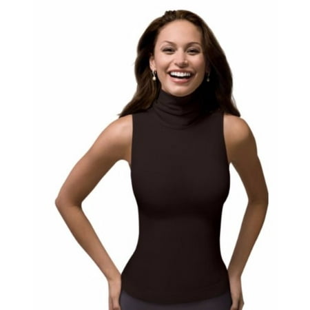 spanx on top and in control chic sleeveless shaping turtleneck