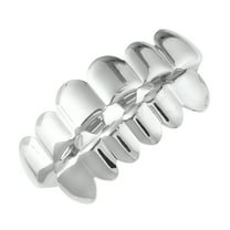 DESIGNICE Removable Grillzs Set Stylish Top and Bottom Tooth Caps Fashion Teeth Accessories for Party Enthusiasts