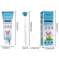 thumbnail image 2 of Gel de limpieza de lengua con cepillo Menta Desodorante bucal Mal aliento Rascador fresco, 2 of 8