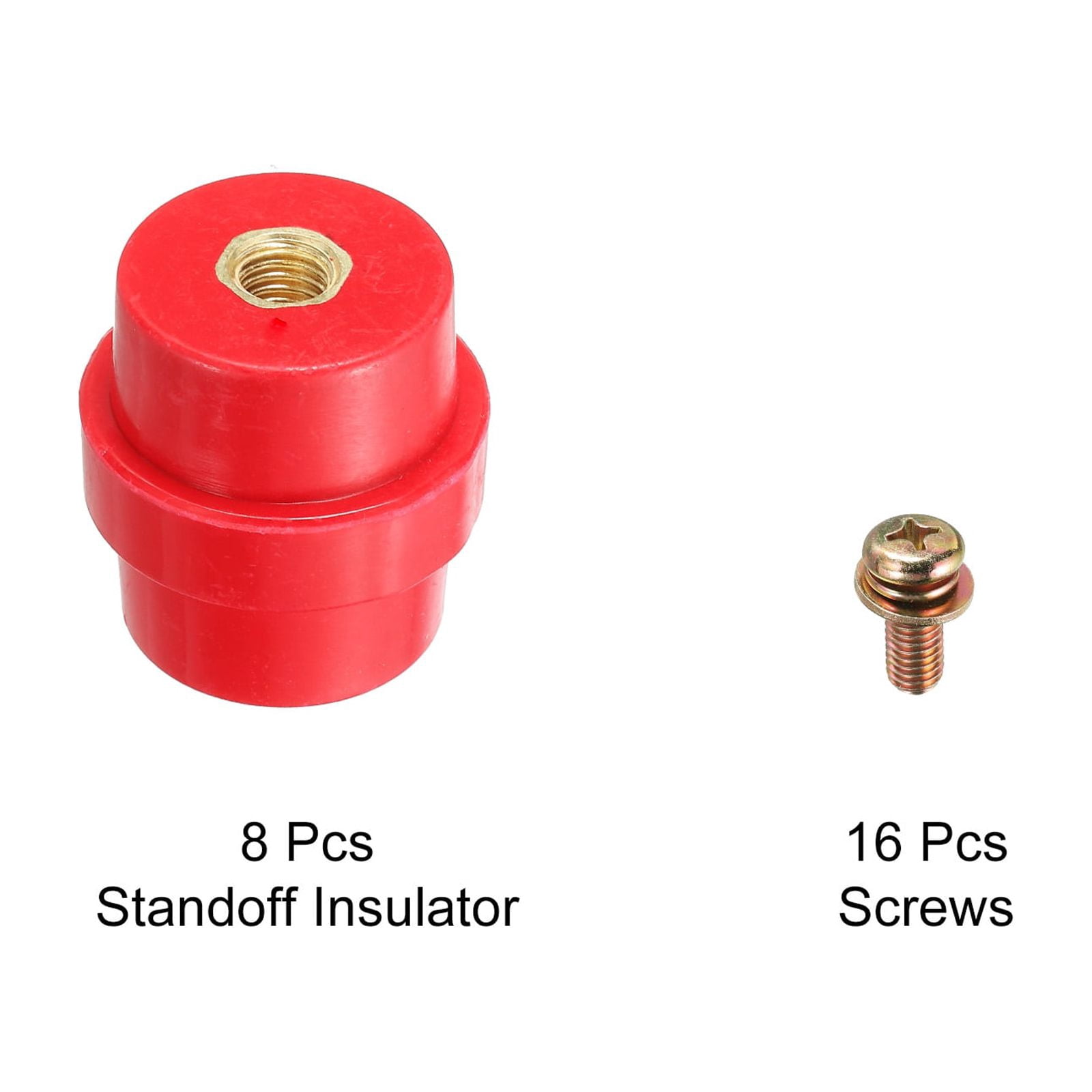 Insulator 8pcs SM35 High Strength Standoff Insulators with M8 Screw for Power Distribution Cabinet
