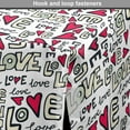 thumbnail image 4 of Love Dog Crate Cover, Graffiti Style Love Word with Hearts Couple Date Romantic Feelings Theme, Easy to Use Pet Kennel Cover for Dogs, 35" x 23" x 27", Magenta Ivory Pale Green, by Ambesonne, 4 of 6