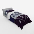 thumbnail image 2 of Ambesonne Adventure Bedding Set 3 Pcs, Bear Mountain Logo, Twin XL, Stale Blue, 2 of 2