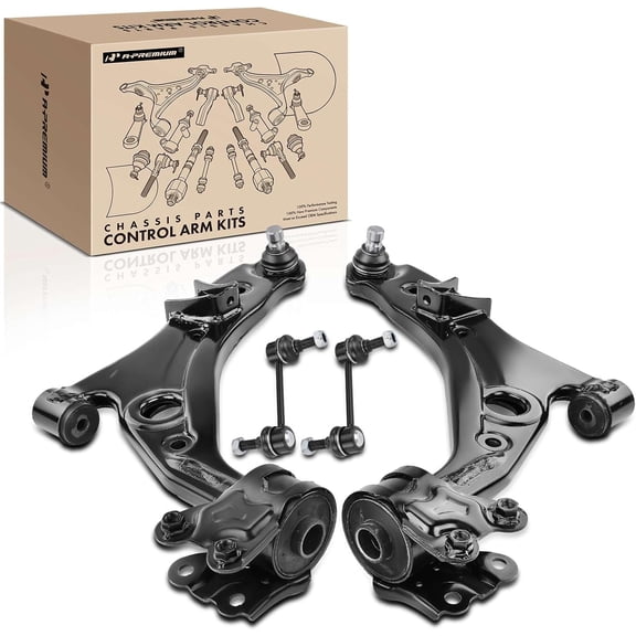 A-Premium 4Pcs Front Suspension Kit Lower Control Arm and Ball Joint Assembly Sway Bar Link Stabilizer Bar Link Compatible with Ford Edge 2007-2014 Lincoln MKX 2007-2015