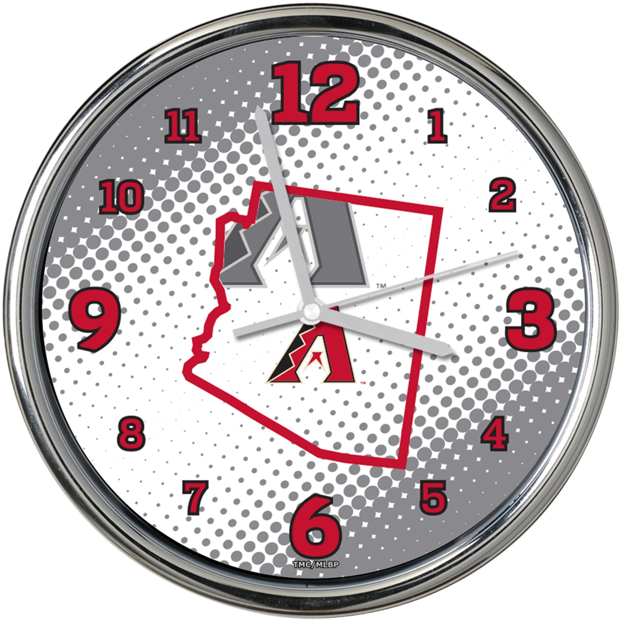 Arizona Diamondbacks State Of Mind 12 Chrome Wall Clock No Size
