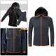 thumbnail image 5 of Ropa casual para hombre de la pesca con cremallera de secado rápido anti - tela del funcionamiento del escudo M gris oscuro Zulema Camisas de pesca impermeables, 5 of 8