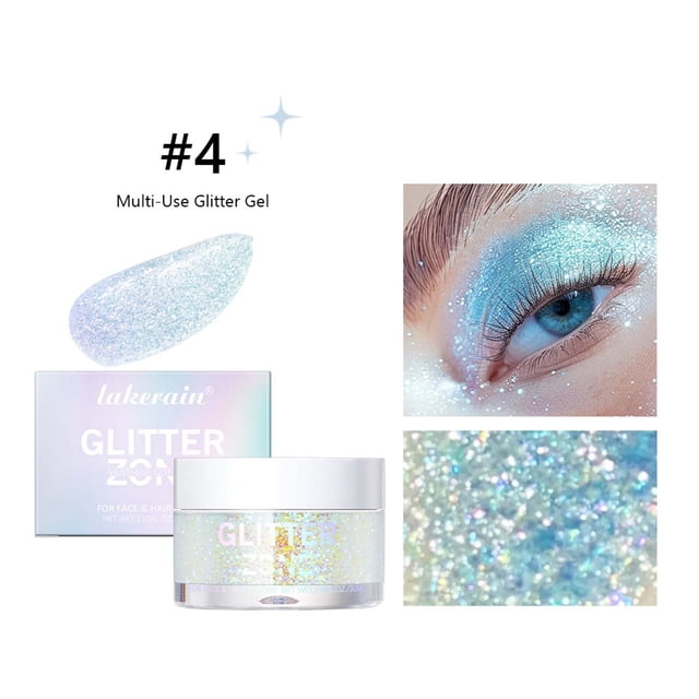 Fiudx Ofertas flash del día solo en línea Streaming Gel De Lentejuelas Ilumina Los Ojos Gel Brillo Para Rostro Y Cuerpo 30ml