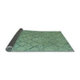 thumbnail image 2 of Ahgly Company Indoor Round Abstract Light Blue Modern Area Rugs, 8' Round, 2 of 4