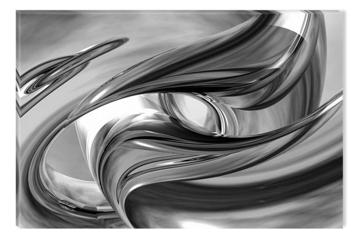Startonight Canvas Wall Art Black and White Abstract Destiny Dual View 
