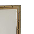 thumbnail image 4 of Benzara BM229406 Rectangular Wood Frame Beveled Mirror, Brown & Silver, 4 of 5