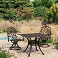 thumbnail image 1 of vidaXL 3 Piece Bistro Set Cast Aluminium Bronze, 1 of 5
