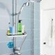 thumbnail image 5 of Estante de ducha HOMEASY sin perforar Estante de ducha ajustable para la barra de ducha Almacenamiento de baño con soporte de ducha Estante en la barra de ducha con 2 ganchos pequeños Vhermosa, 5 of 7