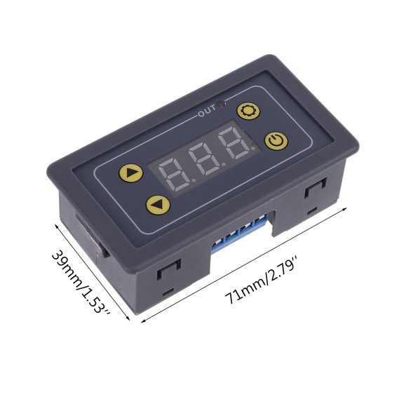 ✪ 5-24VDC 110V-220VAC LED Display Digital Time Delay Relay Module Timing Delay Cycle Timer Relay Control Switch Time Relay Module