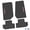 Black w/ Pink Insert, variant on Flextread Floor Mats for 07-13 Jeep Wrangler JK 2-Door - Mopar Licensed Factory Fit - Black w/ Rubicon Insert - 100% Made in USA