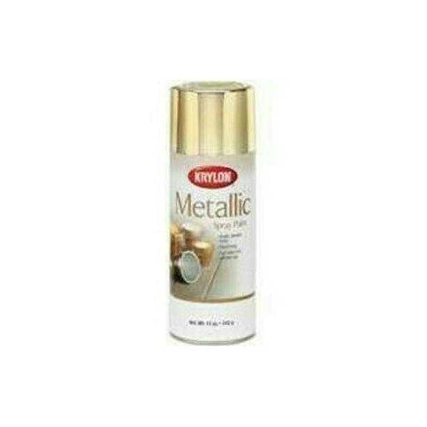 Krylon 1708 Metallic Spray Paint Brass Metallic 11 Ounce