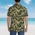 thumbnail image 6 of Xecao Camouflag print Hawaiian shirt - a stylish short-sleeve button-down for men, perfect for casual beach and tropical outings., 6 of 9