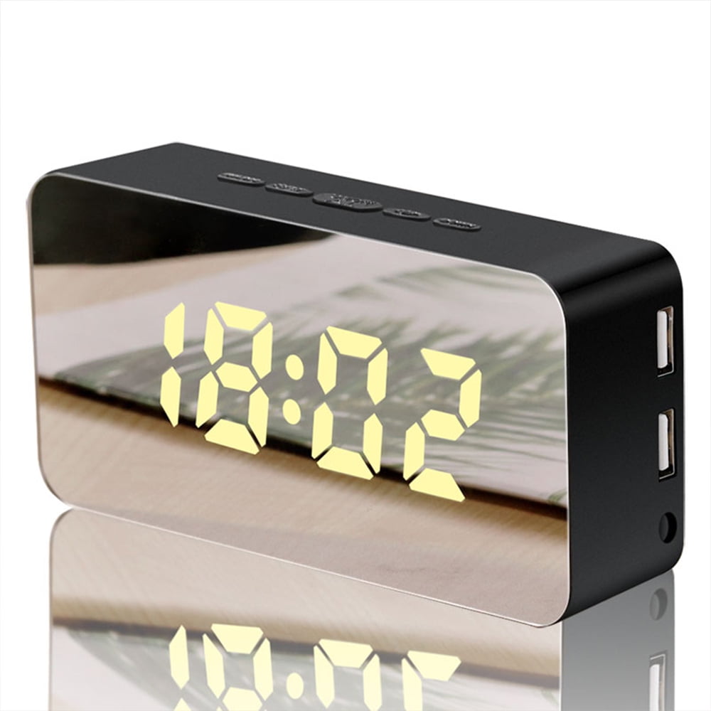 Loud Alarm Clock, USB Charging Powered Digital Alarm Clock, LED RGB