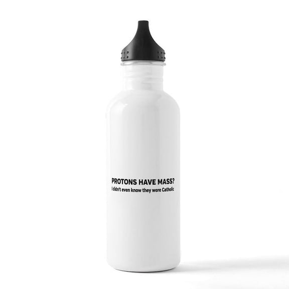 CafePress - Catholic Protons Water Bottle - Stainless Steel Water Bottle, Sports Bottle, 1.0L