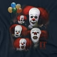 thumbnail image 2 of It 1990 Many Faces of Pennywise Women's T Shirt, Navy, X-Large, 2 of 6