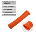 thumbnail image 3 of Unique Bargains 8 Pcs Engine Spark Plug Wire Boots Protector Sleeve with 16 Pcs Wire Cable Ties Set for Car Orange, 3 of 6