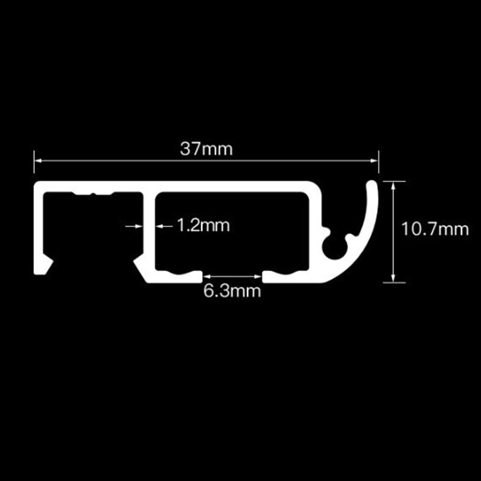 Curtain Track, Room Divider Curtain Rod, Thick and Heavy Aluminum Curtain Tracks with Roller for Windows, Living Room, Bedroom