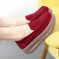 thumbnail image 6 of Wensltd Wedge Heel Shoes for Women Fashionable and Comfortable Solid Color Round Toe Casual Soft Soled Shoes, 6 of 9