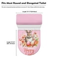 thumbnail image 5 of Renewold 2 Packs Pink Toilet Lid Covers Elongated Edge Comfy Polyester Tank Lid Cover, Bathroom Decoration Accessories Keep Toilet Clean, Easter Holiday, 5 of 6
