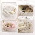 thumbnail image 6 of Lapcatz Nest Bed, Lapcatz Bed, Pursnug Cat Bed, Cat Bed Round Plush Fluffy Hooded Calming Cat Bed Cave, Pursnug Cat Cave, Lapcatz Nest for Pet, Semi Enclosed Pet Nest, Covered Warm Cat Bed, 6 of 7