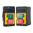 thumbnail image 1 of Paquete de 2 interruptores de botón a prueba de agua, interruptor de seguridad para máquina, interruptor de seguridad de 220 V, interruptor de voltaje cero en maquinaria textil mecánica para equipos, 1 of 5