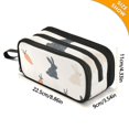 thumbnail image 4 of FORMRS Pencil Case with 3 Compartments Zipper Pouch, Elementary School Level and up, Bunnies and Carrots, 4 of 8