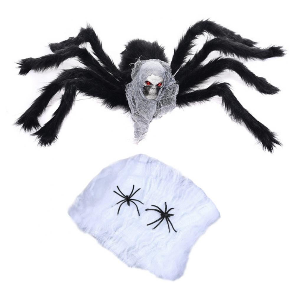 Halloween Bar Runner Towel Mat Black Cobweb Spider Design Party Decoration Scary 