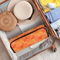 thumbnail image 4 of Hair Tools Storage with Heat Resistant Mat- Seamless Pattern in Orange Printed Curling Iron Travel Bag/Flat Iron Case for Women, 4 of 8