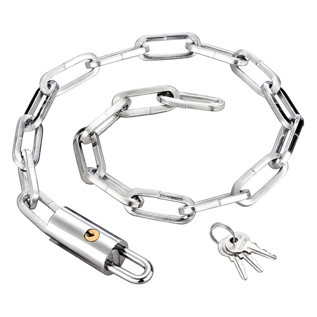 PBPBOX 1Set Bike Chain Locks Manganese Steel Security Protection for Outdoors