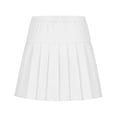 thumbnail image 4 of Girls Pleated Tennis Skirts Elastic High Waist Scooter Cute Golf Athletic Skort Solid Cheer School Skirts Pleated School Uniform Skirts for Girls White 9-10Y, 4 of 7