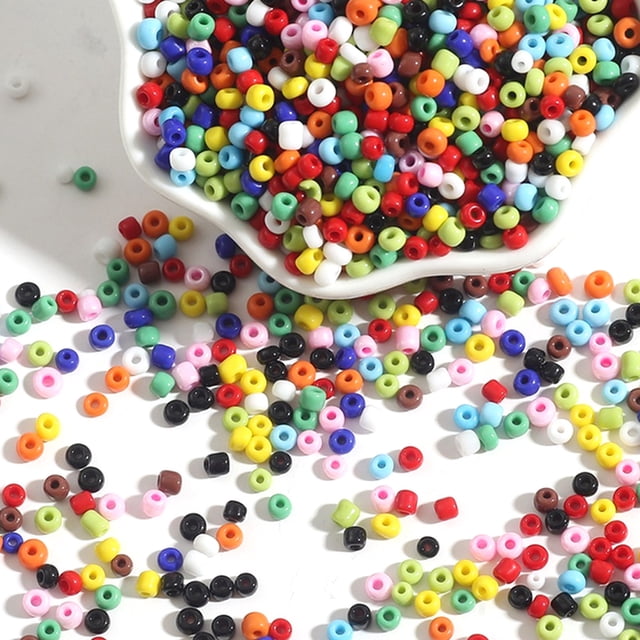 1000 Uds 2mm r-ainbow DIY cuentas de bolas multicolores para hacer cuerdas Leyfeng Rosario