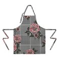 thumbnail image 2 of Pioneer Flower Floral Print Pattern Apron-Garden Aprons for Women with Pockets-Cotton Linen Waterproof Kitchen Cooking Gardening Aprons Adjustable for Kitchen,Cooking,BBQ and Salon 33x27 Inch, 2 of 7