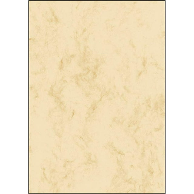 SIGEL DP181 Marbled Writing Paper, A4, 90 gsm Double Sided, Beige, 25 Sheets