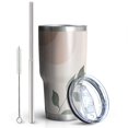 thumbnail image 2 of 30oz Brown Boho Sun, Moon and Plant Pattern Tumblers Stainless Steel Tumbler with Lid and Straw,Vacuum Insulated Double Wall Travel Tumbler Cups Mug with Cleaning Brush for Coffee,Tea, 2 of 7