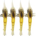 thumbnail image 1 of Artificial Lures, Plastic Soft Lifelike Simulation Soft Prawn Lure Shrimp Fishing Lures Artificial Bait Tackle Accessories10pcs, 1 of 5