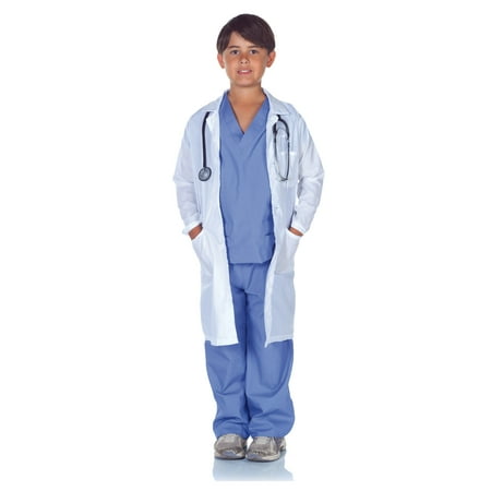 Doctor Scrubs With Lab Coat Child Halloween