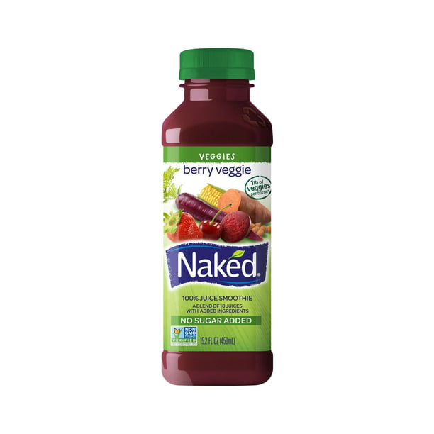 Naked Juice Fruit Smoothie, Berry Blast, 15.2 oz Bottle 