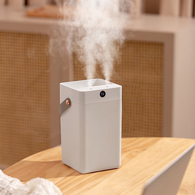 Danhjin Silent Humidifier Humidifiers For Bedroom Large Room Home Cool And Warm For Baby And Plants Mist Desk Humidifiers Oil Diffuser Quiet With Adjustable Mist
