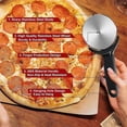 thumbnail image 3 of Pizza Cutter Wheel, Quality Stainless Steel Pizza Wheel, Super Sharp Pizzar Slicer With Non Slip Handle And Protective Cove, Food Grade Kitchen Tool, 3 of 5