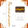 thumbnail image 4 of Coolmade 2 Pack 19.6ft Fall Decor for Home Thanksgiving Decorations Lighted Fall Garland Maple Leaves with 20 LED Battery Operated Indoor Outdoor String Lights Garland Autumn Harvest Party Décor, 4 of 7