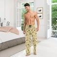 thumbnail image 7 of Yellow Flowers Ghost Pajama Pants, Men's Lounge Pants Light with Drawstring and Pockets, Christmas New Year Birthday Father's Day Gifts, Medium, 7 of 7