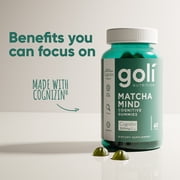 (2 pack) Goli Nutrition Matcha Mind Cognitive Gummies, 60 Count